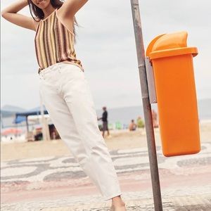 Madewell - Crochet Janson Sweater Tank in Rainbow Stripe